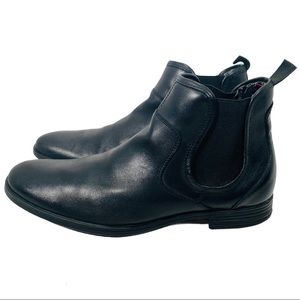Guess Casual Black Leather Chelsea  Casual Boots
